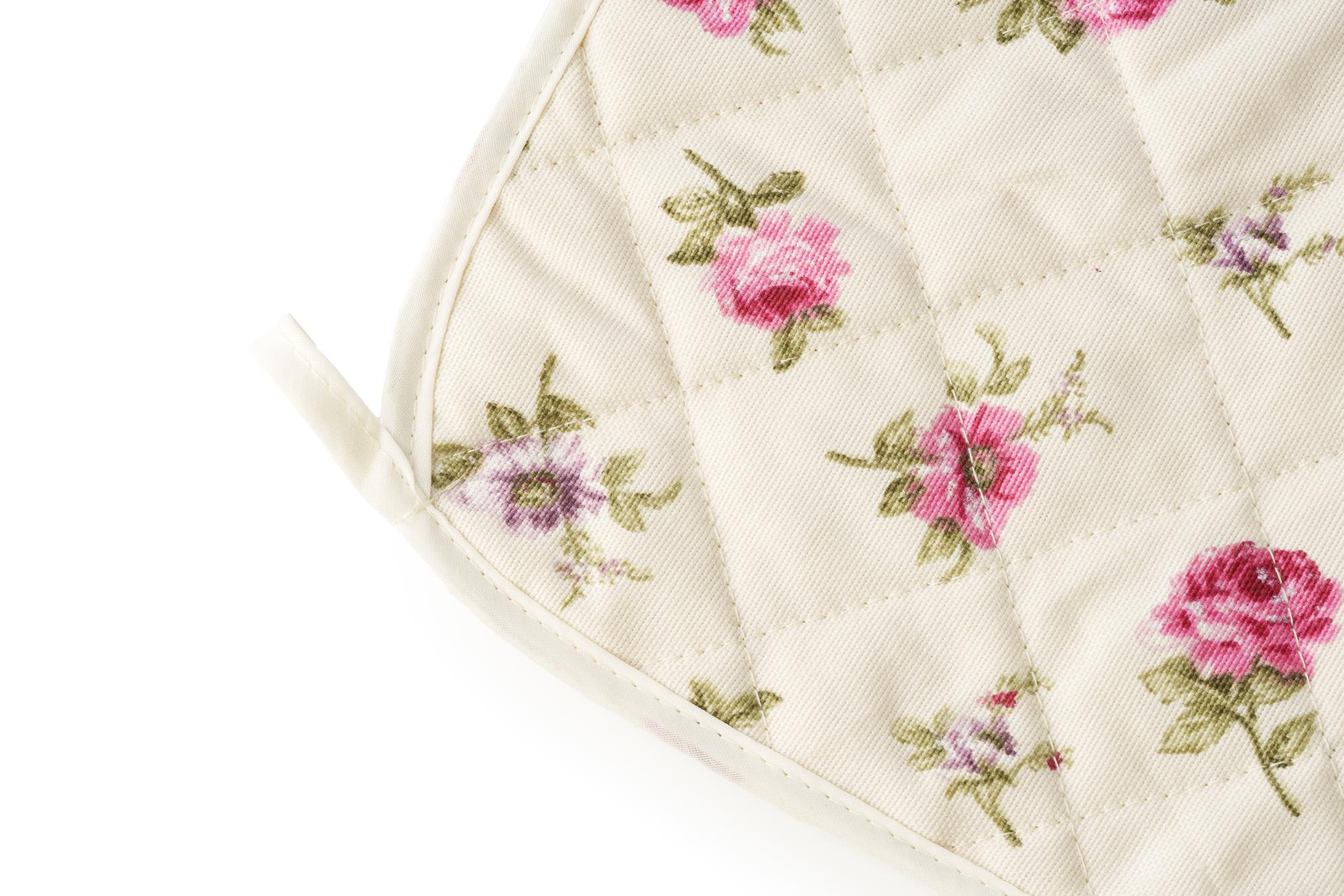 Delicate floral embroidery on a handkerchief